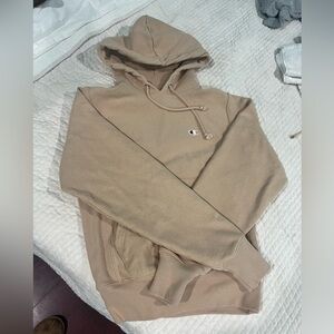 Champion Tan Reverse Weave Hoodie Tan